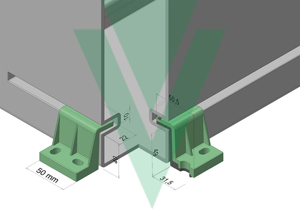 FIX SYSTEM TANK VECAMPLAST (CONF.DA 4 PZ)