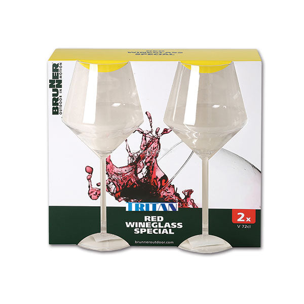 Set 2 bicchieri da vino rosso Tritan