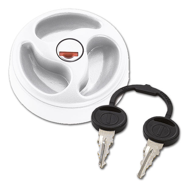 Tappo 3 razze Zadi con cilindretto • bianco