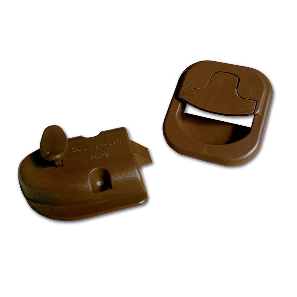Serratura completa per toilette • marrone
