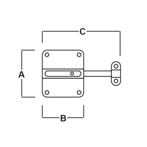 Chiavistello a cannone • 80 mm