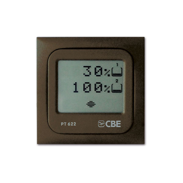 Pannello LCD 2 serbatoi • marrone