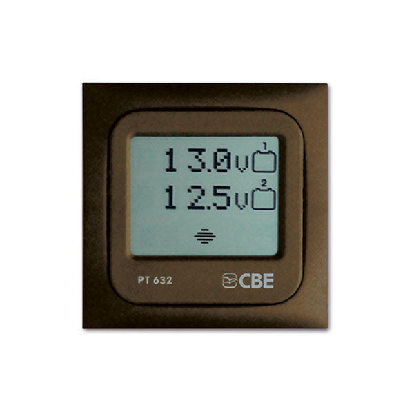 Pannello LCD 2 batterie • marrone