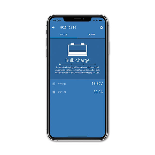 Caricabatterie Victron IP22 SMART • 30 A • 3 batterie
