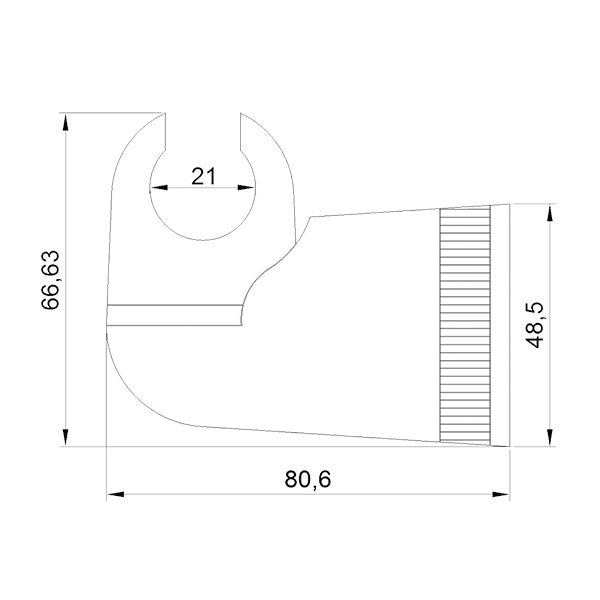 Supporto angolare salvaspazio
