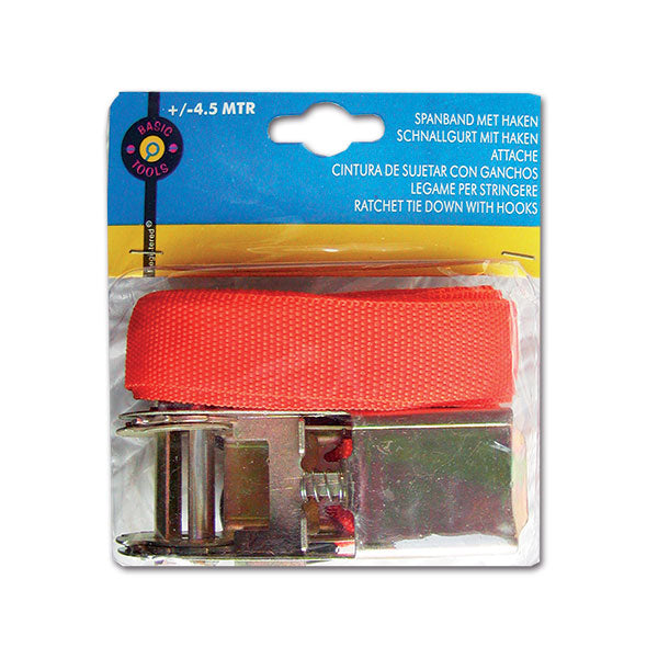 Cinghia con gancio e cricchetto • L 450 cm