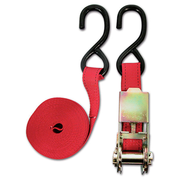 Cinghie con ganci e cricchetto rinforzati • 350 Kg