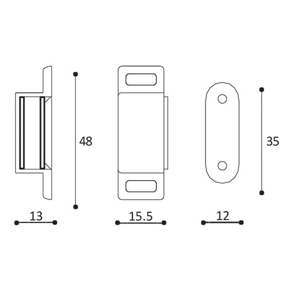 Ferma antina magnetico • 6 kg • bianco