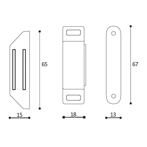 Ferma antina magnetico • 8 kg • marrone