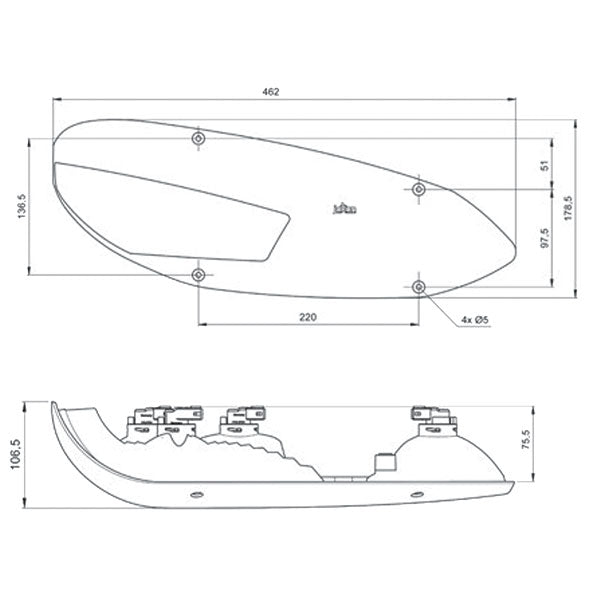 Fanale multifunzione L3000 caravan • destro