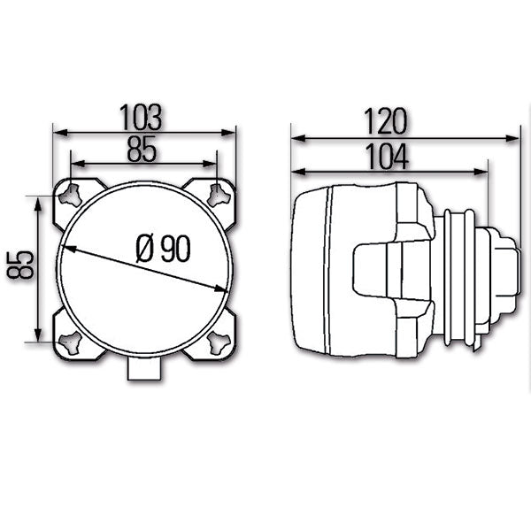 Proiettore di profondità con posizione