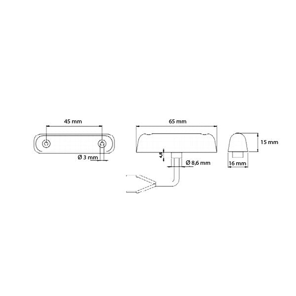 Luce ingombro anteriore LED • PL24-2