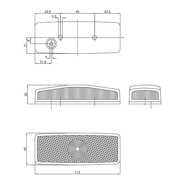 Orange Umrissleuchte