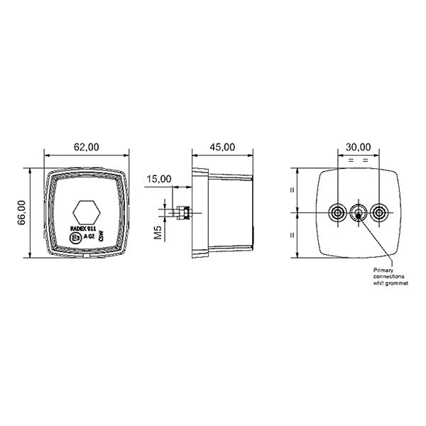 Doppelseitige Umrissleuchte