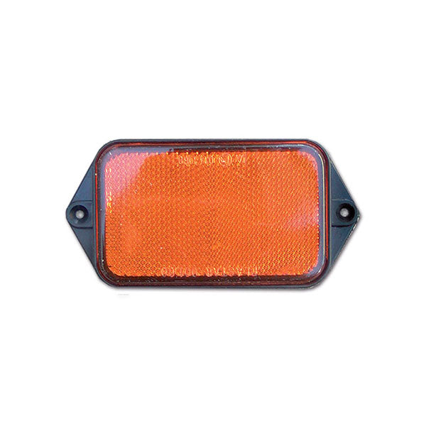 Catadiottro 95x60mm arancione fissaggio a vite