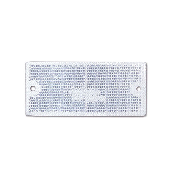 Catadiottro con fori • bianco • 90 x 40