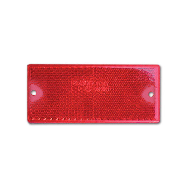 Catadiottro con fori • rosso • 90 x 40