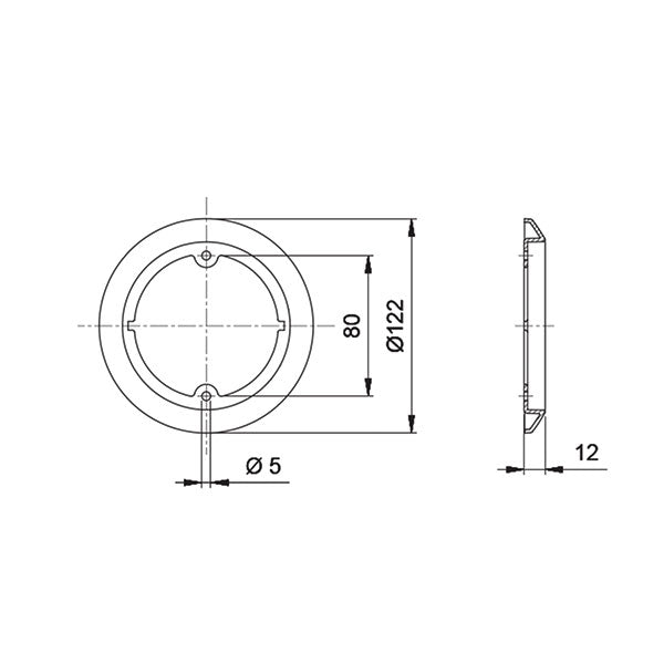 Anello decorativo rosso