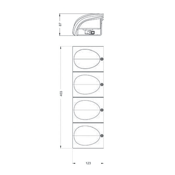 Modulo componibile retromarcia