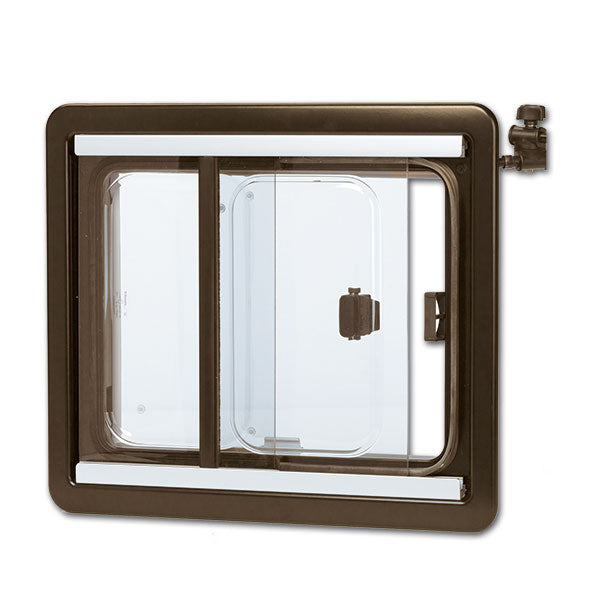 Finestra Seitz S4 scorrevole • 700 x 550 • marrone