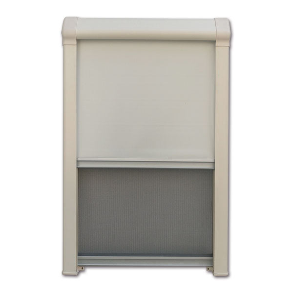 Oscurante/zanzariera cassetta singola • 1300 x 650 • avorio