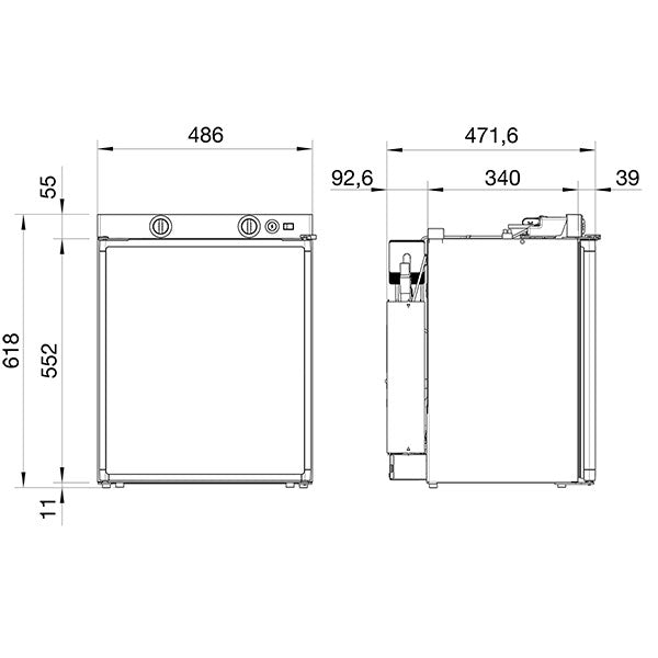 Frigo trivalente RM5310 • cerniera sinistra