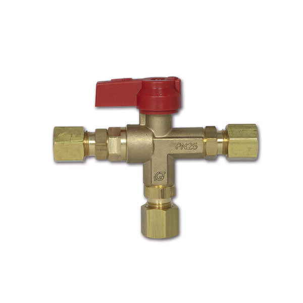 Rubinetto a T • ad inversione • Ø 10 mm