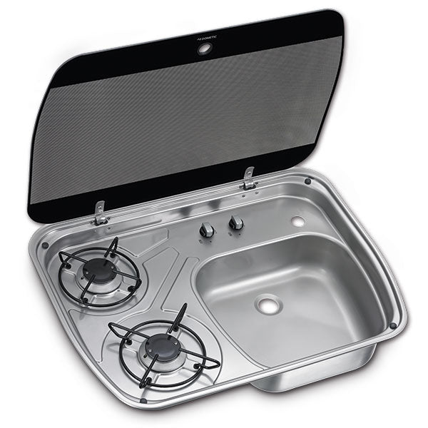 Piano cottura • 2 fuochi • con lavello HSG 2445