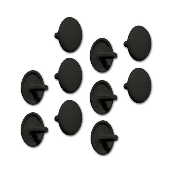 Tappo copri vite nero intenso 10 pezzi