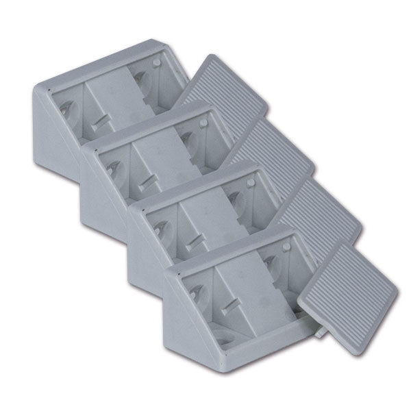 Fissamobili 4 fori • grigio • blister