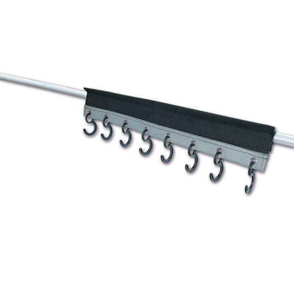 8 ganci con fissaggio a velcro