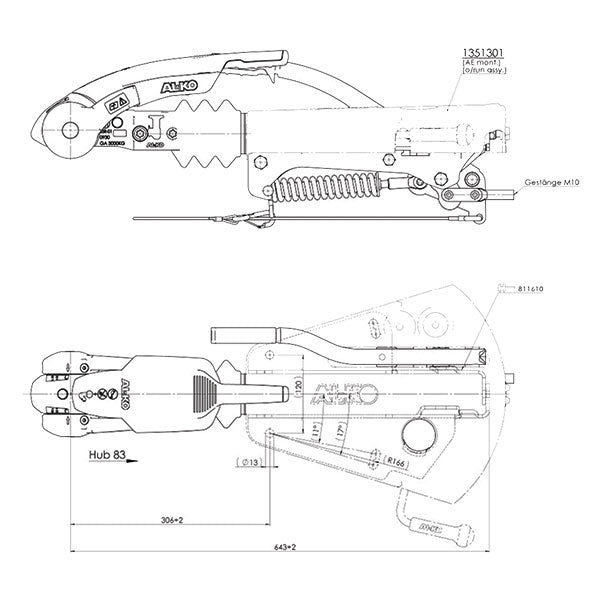 150-V-Rückprallbremse mit AKS3004-Kupplung