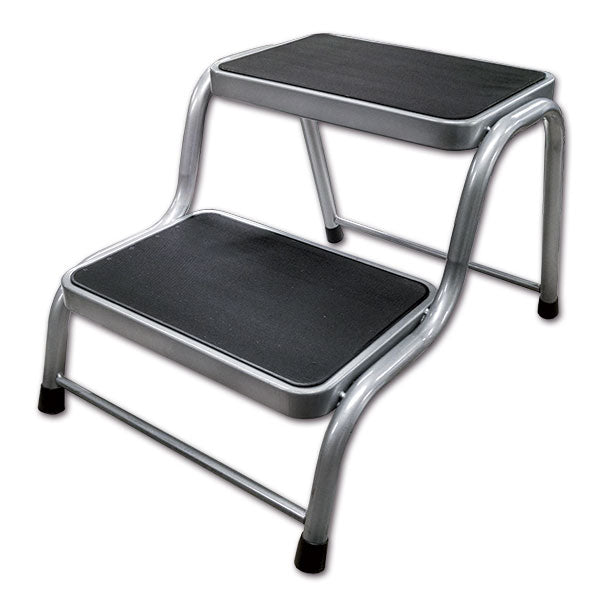 Gradino doppio in acciaio • 43 x 62 x 38 cm