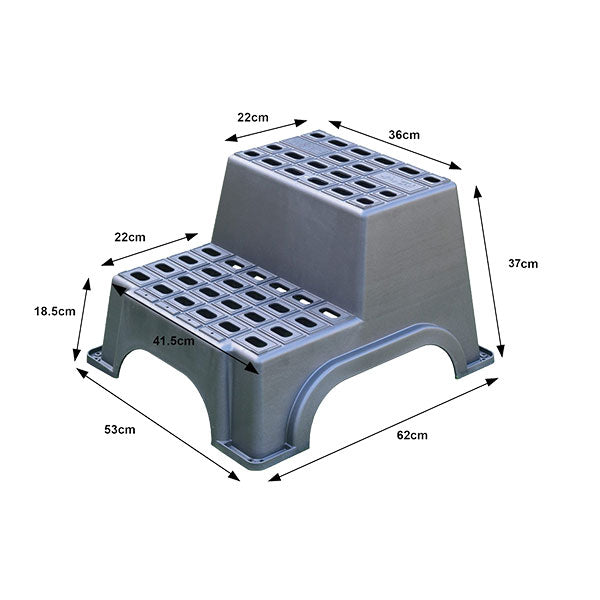 Gradino doppio in plastica • H 265 mm
