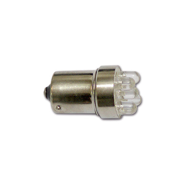 Lampadina attacco BA15s • 5 LED bianchi