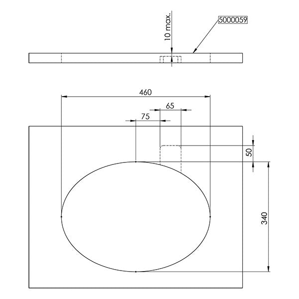 Lavello circolare a scomparsa con rubinetto • LR1450