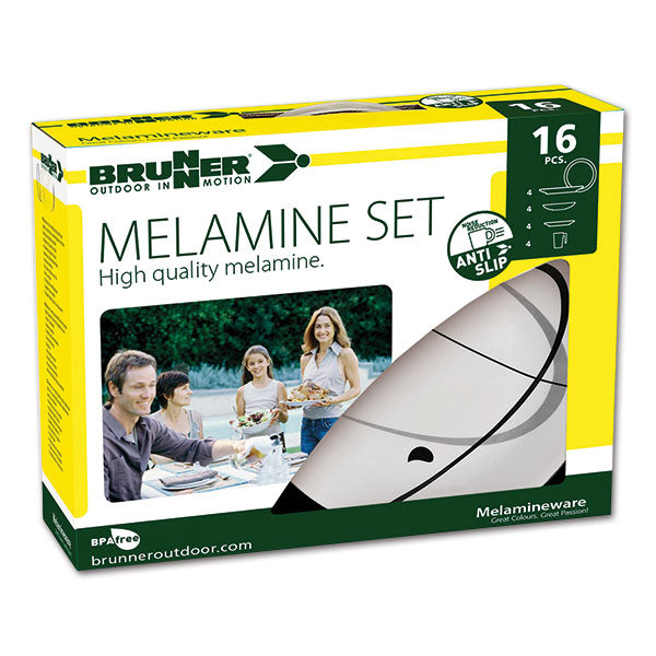 Set stoviglie melamina Serenade • 16 pz