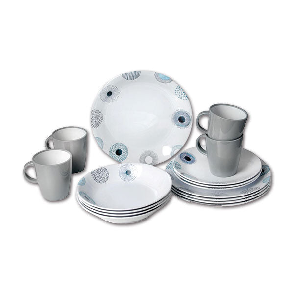 Set in melamina all inclusive Deep Sea • 16 pezzi