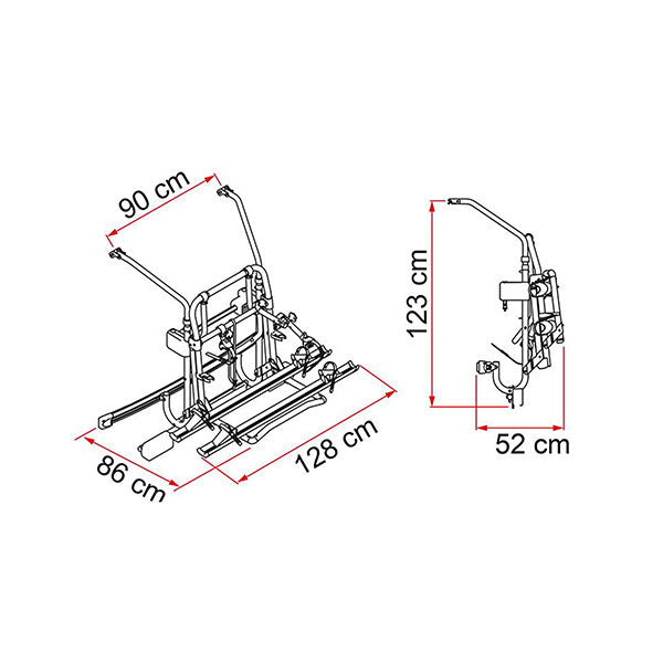 Portabici Carry-Bike Mercedes V Class Lift E-Bike