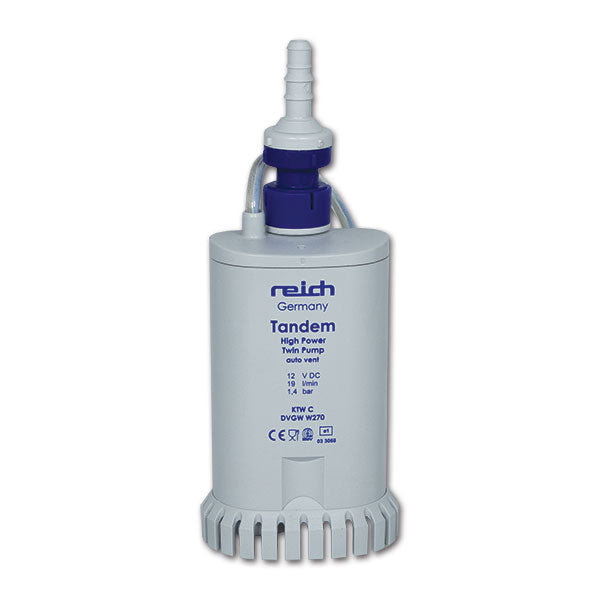 Pompa a immersione Twin con valvola di non ritorno • 19 L/min