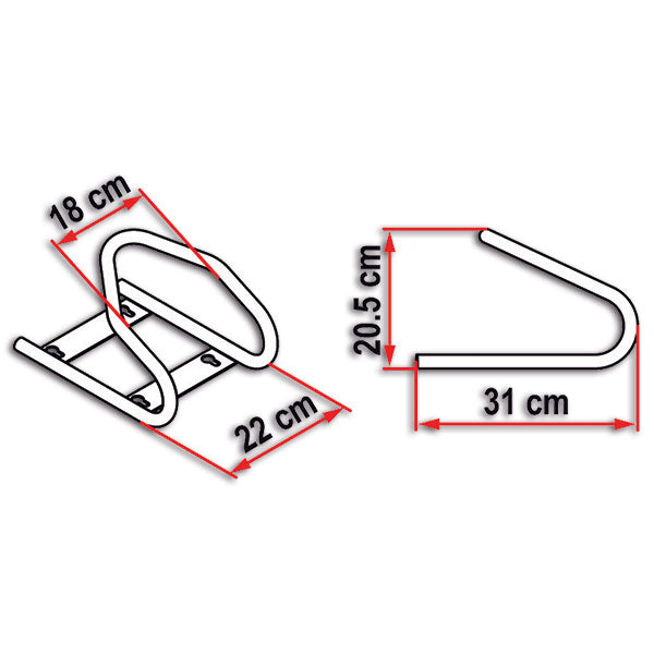 Moto Wheel Chock Front