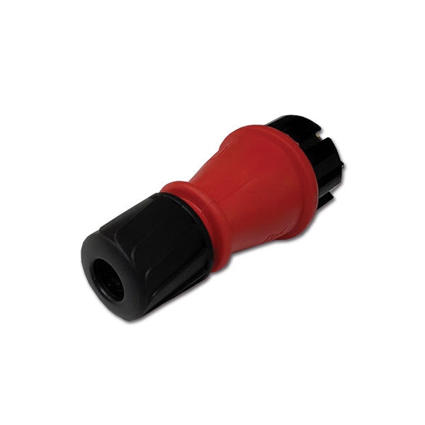 Spine Schuko IP54 • rosso / nero
