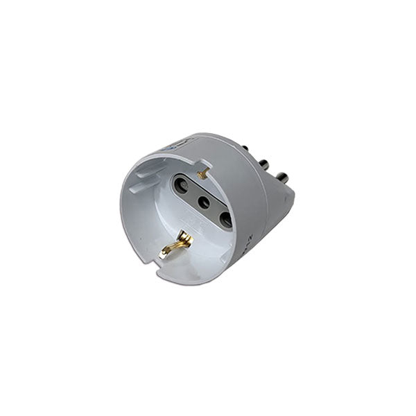 Adattatore Schuko • 10 A • bianco opaco