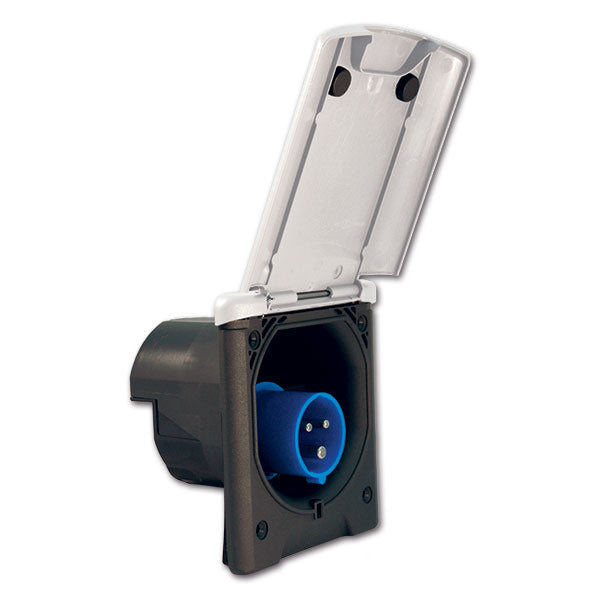 Spina CEE fissa ad incasso parete • 230 V • Bianca