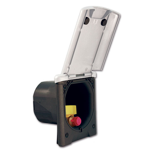 Presa bianca gas basculante • bianco