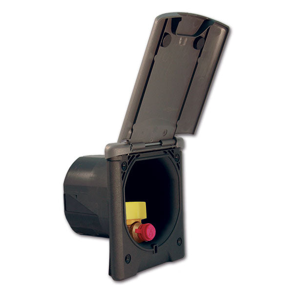 Presa bianca gas basculante • grigia