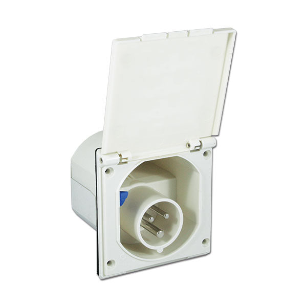 Spina ad incasso fissa • 220 V • Bianca