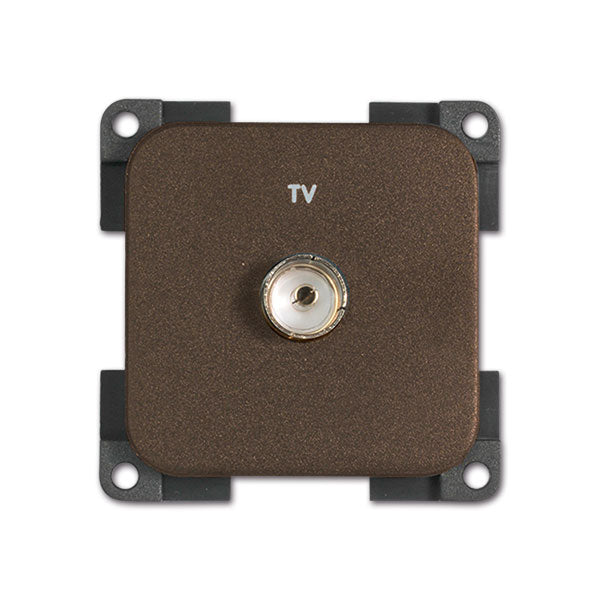 Presa per TV • marrone