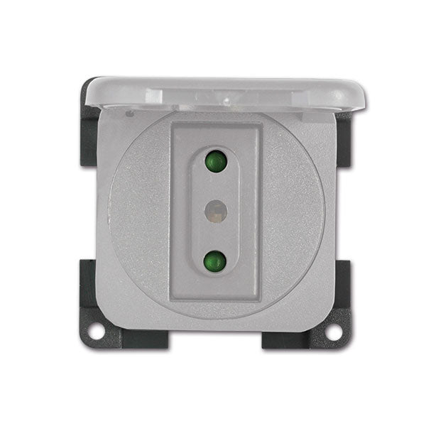 Presa con coperchio • 230 V / 10 A • grigio chiaro