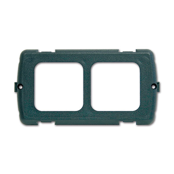 Placca supporto 2 moduli • grigio